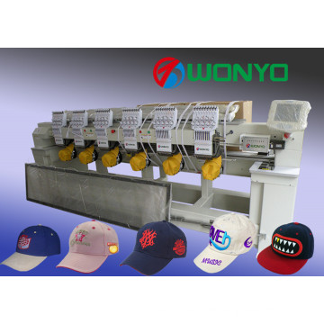 Gute Qualität 6 Head Computerized Stickmaschine für Cap / T-Shirt / flache Stickerei